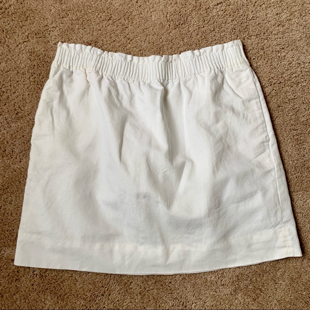 J. Crew linen mini skirt, size 12